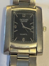 Jacques David - Gents silver and black wristwatch - Untested