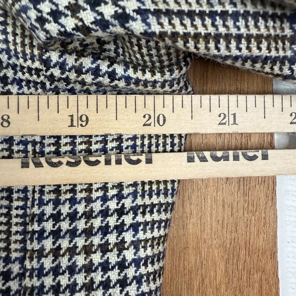 Casaco esportivo vintage Burberry Blazer masculino 39R cinza 3 botões príncipe de gales lã entalhe - Imagem 3 de 4