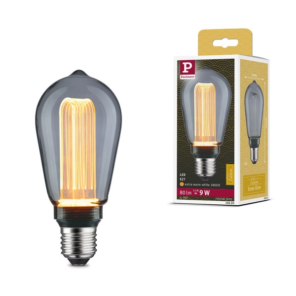 Inner Glow Edition LED Kolben Arc E27 230V 80Lm 3,5W 1800K Rauchglas-image