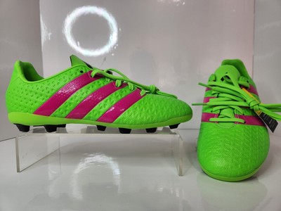 Adidas Ace 16.4 FXG Junior Youth - SIZE US 3 - Soccer Cleats Neon Green - NEW !!