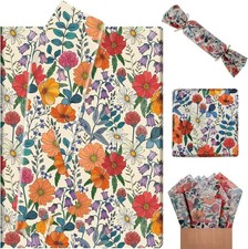 Wildflower Garden Floral Gift Wrapping Tissue Paper 13.8x19.7 Inch 100 Sheets