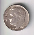 1963-D ROOSEVELT DIME 10¢ DENVER 90% SILVER COIN UNITED STATES MINT