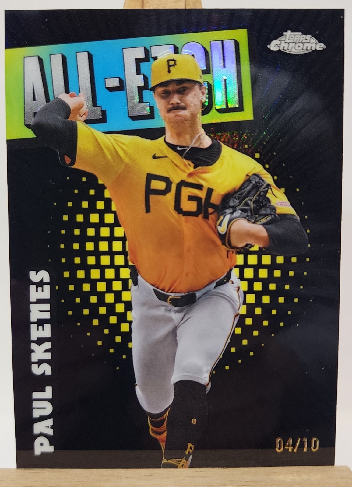 Paul Skenes /10 BLACK 2025 Topps Chrome - All-Etch Paul Skenes #CAE-18 4/10