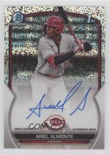2023 Bowman Chrome Prospect Speckle Refractor 203/299 Ariel Almonte Auto jc3