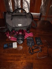 Nikon D3200 24.2 MP Digital SLR Camera - Red Kit w/ AF-S DX VR 18-55mm Lens 