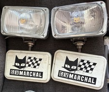S.e.v. Marchal 959 Adl Magnum Driving Fog Lights With Covers-pair Rare