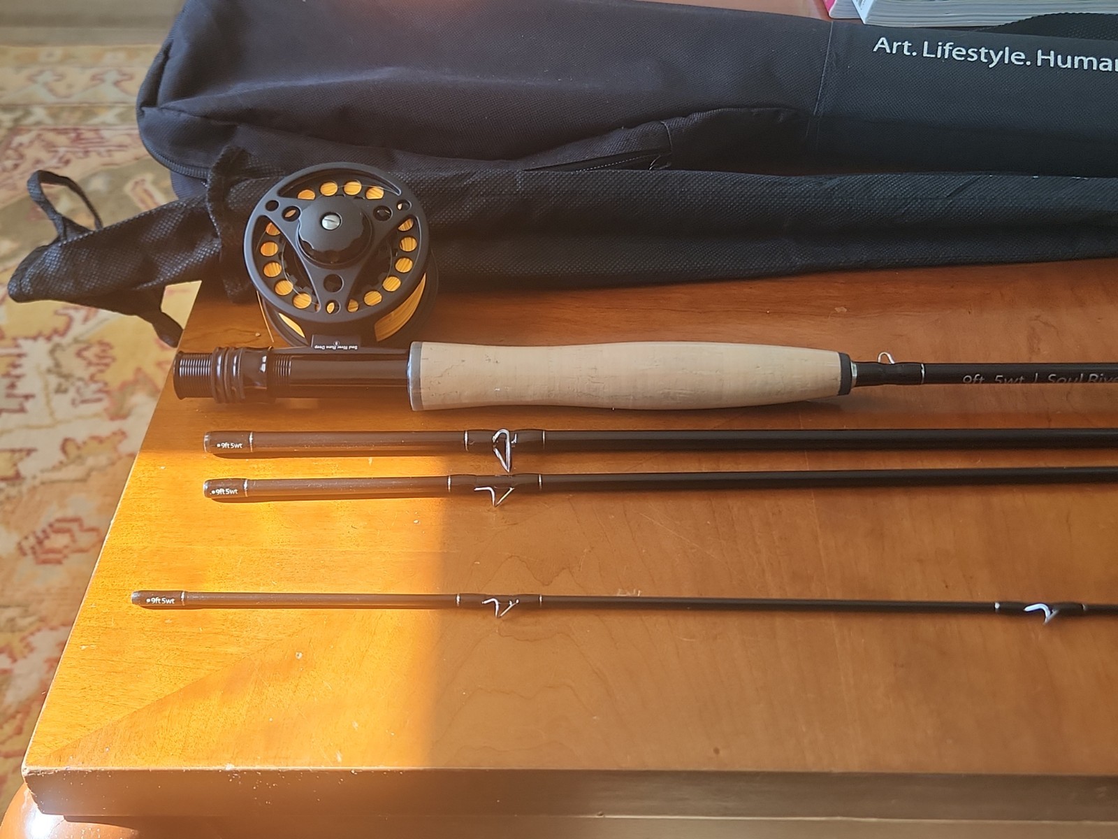 Soul River  9.5' 5-WT Fly Rod & Reel Combo + Case - Trout/Pa