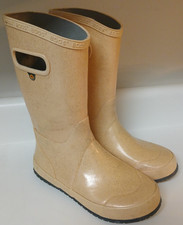 Bogs Boots Children Glitter Rain Mid-Calf Pull On Waterproof Round Toe Youth 5