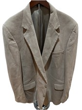 Vintage Ultrasuede Blazer Mens Large Tan Western Sport Coat USA Made