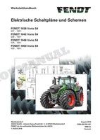 Fendt 1038 1042 1046 1050 Vario S4 Elektr SchaltpläNe Schemen Werkstatthandbuch