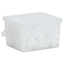 Braiding Bands for Horse Rubber Plaiting Band 2500 pcs White Silicone vidaXL