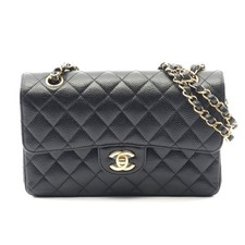 Chanel Matelasse Leather Shoulder Bag Women Black One Size 659785