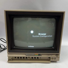 Commodore 13 1702 CRT Display Monitor Tested ...