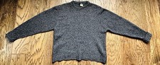Men's Vintage Woolrich wool sweater Gray Made in Hong Kong