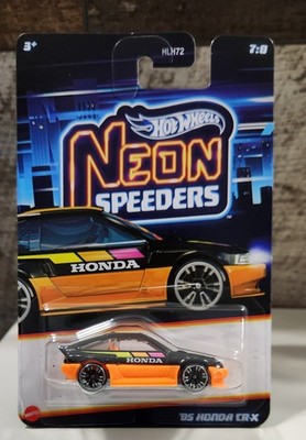 2026 Hot Wheels NEON SPEEDERS Mix 1 '85 HONDA CRX Chase METAL Base