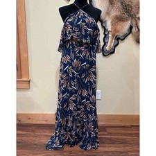 Lulus Small Trip to Paradise Floral Maxi Dress Boho Summer Vacation Romantic