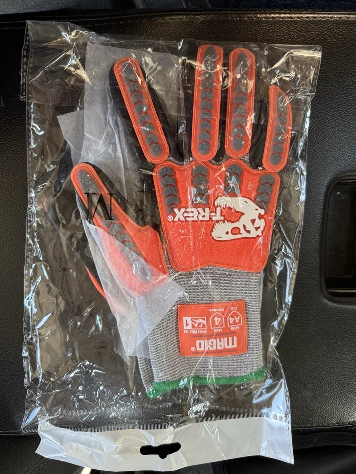 Guantes Magid T-Rex resistentes a cortes/impactos 12pk medianos Foto 2 de 4