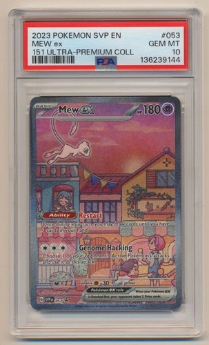 PSA 10 Pokemon 151 Black Star Promo Mew EX SVP EN #053 GEM MINT Condition!!