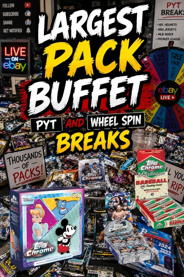 DISNEY CHROME PYM & ⚾PYT BREAK  LARGEST PACK BUFFET ON EBAY LIVE LETS