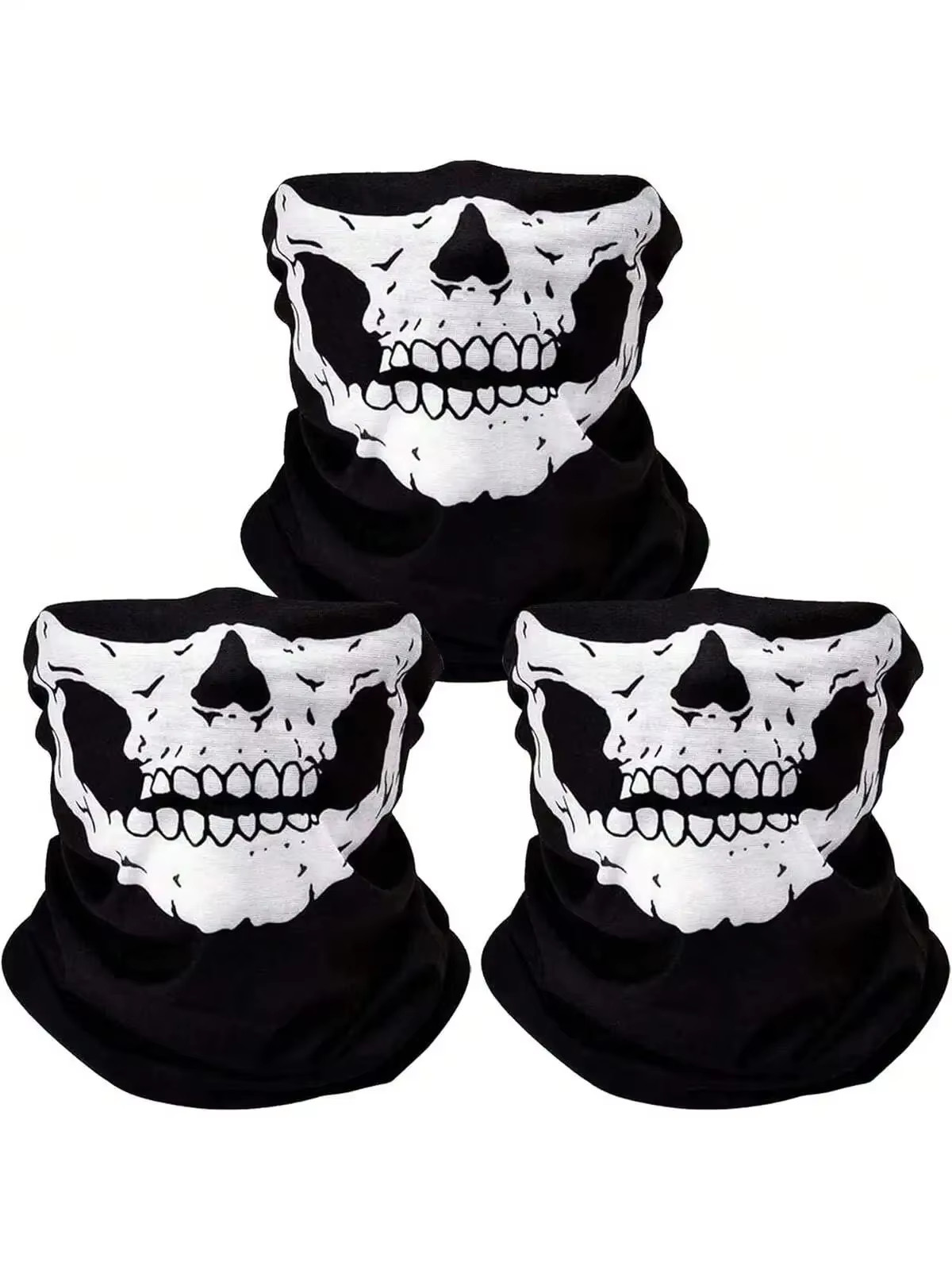 1PC Enmascarar Respirable Calavera Sin Costura Pasamontañas Gorra Cabeza Escape