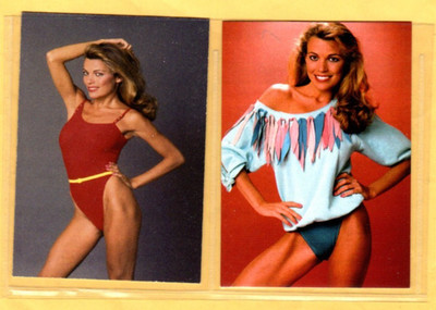 VANNA WHITE    CUSTOM  NOVELTY TRADING CARD 2 CARDS   SET