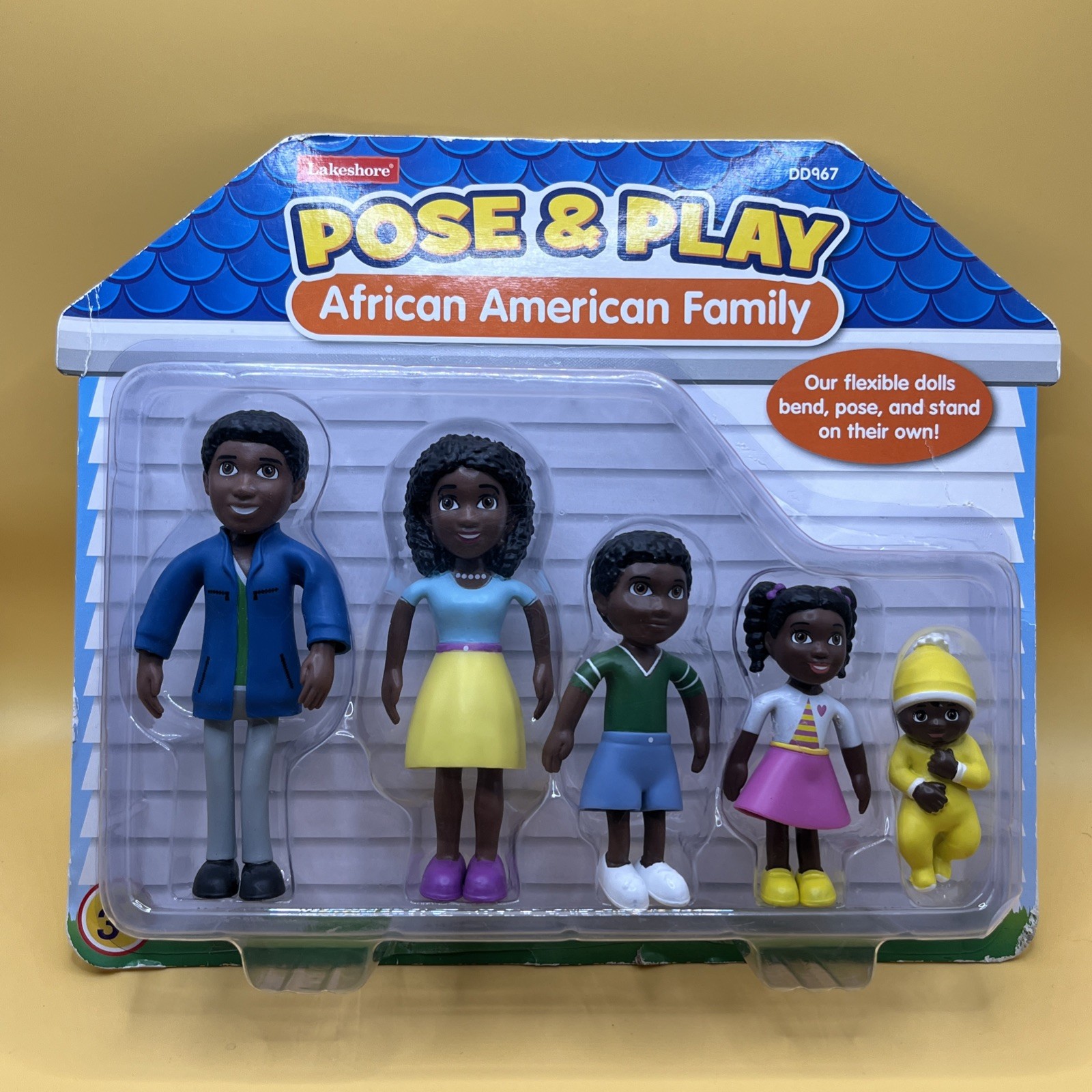 - African American Family For Dollhouse Collectible