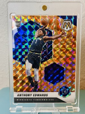 2020-21 Mosaic Anthony Edwards INVESTMENT CARD#201 Reactive Orange Prizm (RC)