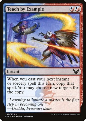 (3x FOIL) TEACH BY EXAMPLE - Strixhaven    MTG Magic the Gathering Card