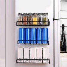 —Wall Magnetic Storage Rack Iron Wire Wall Mounted Magnetic Shelf Large For