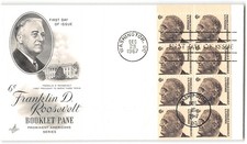 US #1284b FDC, 1967, Art Craft, booklet pane