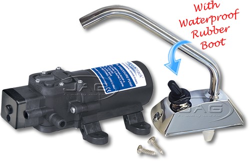 AQUATRACK 12V SELF-PRIMING GALLEY ELECTRIC WATER PUMP & TAP- Marine/Caravan/RV - Picture 2 of 3