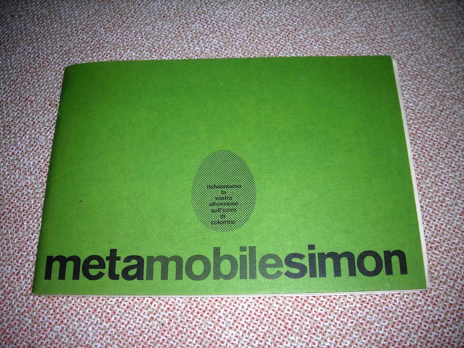 METAMOBILE SIMON GAVINA GENERAL CATALOGUE 1976 RARE