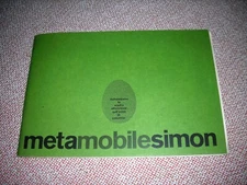 METAMOBILE SIMON GAVINA GENERAL CATALOG 1976 RARE