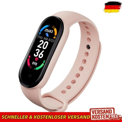 M6 Running Smartwatch Herzfrequenz-Blutdruckmessgerät-Armband (Rosa)