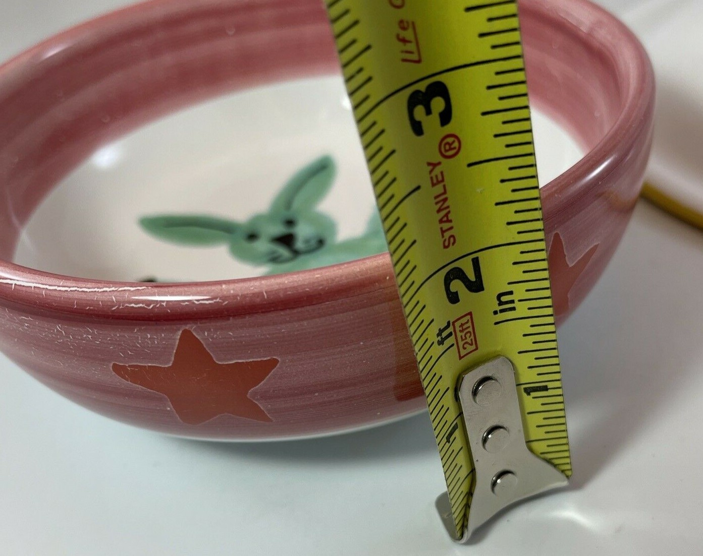 Ciao By Bellini Plate And Bowl Set Hand Painted Bunny Rabbits Childs Set Italy