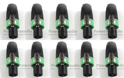 Neutrik Loudspeaker Connectors 4C FEMALE GREEN Pack of 10 
