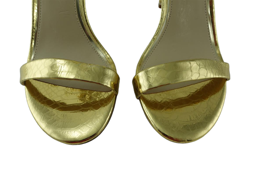 Kenneth Cole NEW Brandy 85 Gold Croc Slingbacks Womens Size 7 High Heel Pumps - Picture 5 of 15