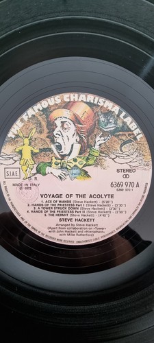 STEVE HACKETT - Voyage Of The Acolyte Made In Italy LP St 1975 - Foto 5 di 12