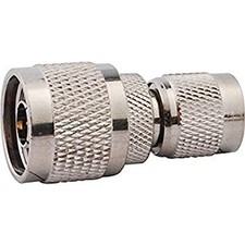2pc RF Adapter N Plug Male Pin to RP-TNC Plug Female Socket Straight High Qual