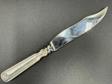 Vintage Tiffany & Co Shell & Thread Sterling Silver 8" Fish Knife No Monogram
