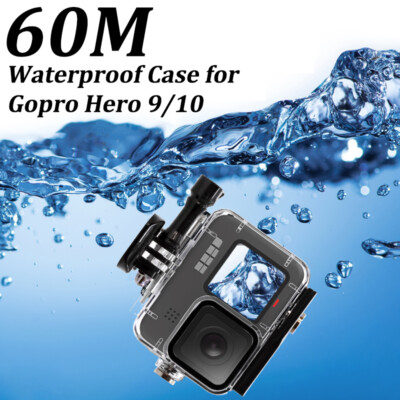 Diving Waterproof Housing Case Underwater Lens Cover For GoPro Hero 9/10 Black 