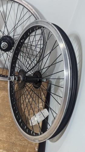 Retro 2000s Alexx MX22 Rim Set Mongoose High Flange Hubs Black Aluminum 20in - Picture 3 of 22