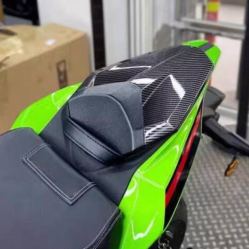 Motorcycle Leather Front Seat Cushion Pad For Kawasaki ZX-4R / ZX-4RR 2023-2025 - Green Synthetic Leather - View #12