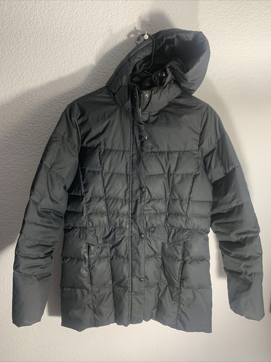 LL Bean Jacket Black Down Puffer Coat Full Zip Outdoor Insulated