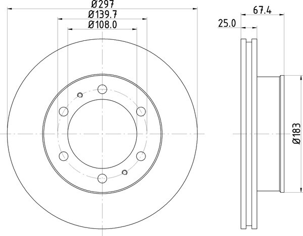 2x Mintex Discs Front fits Toyota Hilux Vigo 3.0 D-4D 4WD Fortuner D 2.5 2.7