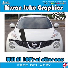 Nissan Juke Bonnet Stripes JDM Nismo Decals Stickers Graphics TEKNA FREE P&P 031