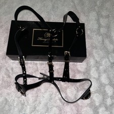 New Honey Birdette Liquid Patent Leather Braces Limited Edition One Size 