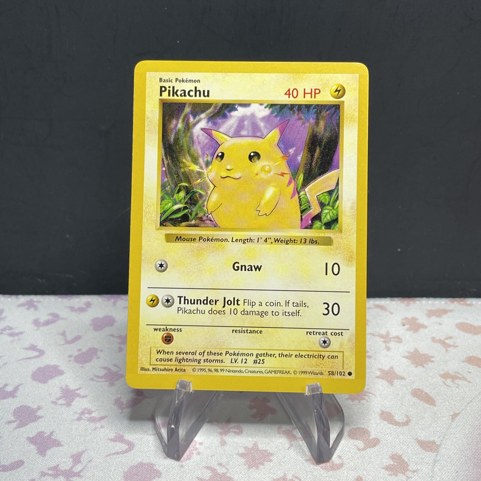 Pokémon TCG Pikachu Base Set 58/102 Regular Shadowless Common | eBay