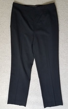 Ralph Lauren Black Label Wool Side-Zip Ankle Pants - Black Size 6 Office Career