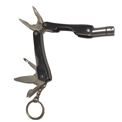 Multi-function Pocket Knife Saw LED Torch Pliers Bottle Opener Camping Gear Tool